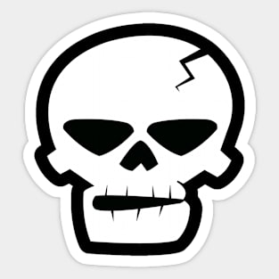 Skull Head Sticker